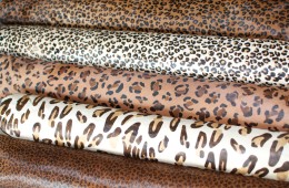 Printed Leopard Patterns on Cow Hides