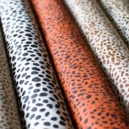 Printed Leopard Patterns on Cow Hides