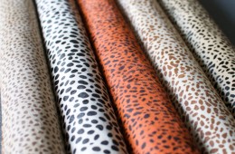 Printed Leopard Patterns on Cow Hides