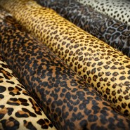 Printed Leopard Patterns on Cow Hide
