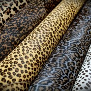 Printed Leopard Patterns on Cow Hides