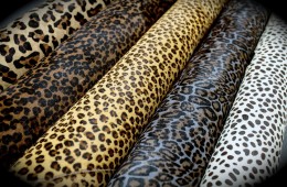 Printed Leopard Patterns on Cow Hides