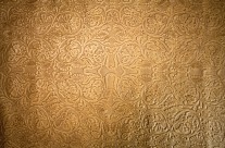 Pista Batik Cream – (Cow Embossed Flower Pattern Leather)
