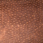 Pista Ostrich Brown – (Cow Embossed Ostrich Leather)
