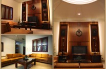 Minimalist Interior with Leather Sofa (Fiore Sauvage Category C)